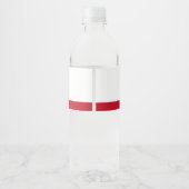 Quirky Text Red 2023 Graduate Waterfles Etiket (Achterkant)