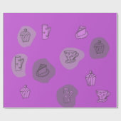 Quirky thee 1-pakpapier cadeaupapier (Vlak)