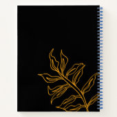 Quirky Tiger Pattern op Bright Roze Notitieboek (Achterkant)