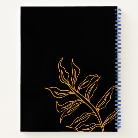 Quirky Tiger Pattern op Bright Roze Notitieboek (Achterkant)