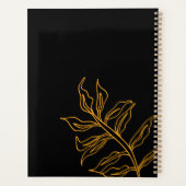 Quirky Tiger Pattern op Bright Roze Planner (Achterkant)