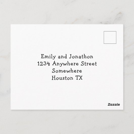 Quirky Typografie Roos Roze Grijs Bruiloft RSVP Briefkaart (Achterkant)