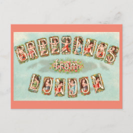 Quirky Vintage Postcard From  London  Briefkaart