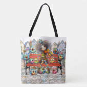 Quirky Viool Serenade - ZIE TERUG! Tote Bag (Voorkant)