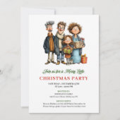 Quirky Watercolor Family Holiday Celebration Card Kaart (Voorkant)
