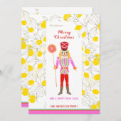 Quirky Waterverf Nutcracker Lost Lemons Feestdagenkaart (Voorkant / Achterkant)