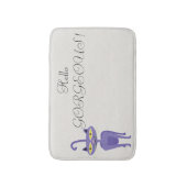 Quirky Whimsical Cat, Glitter-Hallo Prachtig Badmat (Voorkant Verticaal)