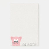 Quirky Whimsical Cat Glittery-Hallo Prachtig Post-it® Notes (Voorkant)