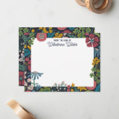 Quirky Wild Garden Flowers From the Desk of Notitiekaartje (Voorkant / Achterkant in situ)