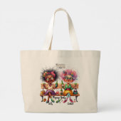 Quirky Wine Ladies Volwassen Canvas tas (Achterkant)