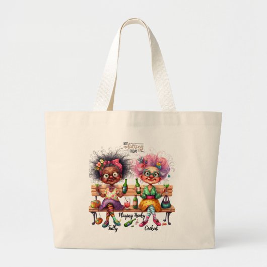 Quirky Wine Ladies Volwassen Canvas tas (Voorkant)