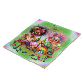 Quirky Wine Ladies Volwassen Keramische Tegel Tegeltje (Zijkant)