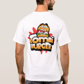 Quirky Zombie Burger – Grappige Cartoon Fast Food  T-shirt (Achterkant)
