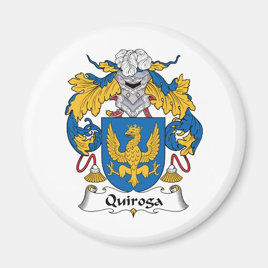 Quiroga Family Crest Magneet (Voorkant)
