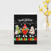Quit Fibbin Cardiac Christmas Crew Cardiac Techs S Kaart (Gele Bloem)