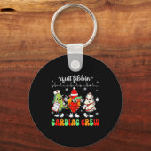 Quit Fibbin Cardiac Christmas Crew Cardiac Techs S Sleutelhanger (Voorkant)
