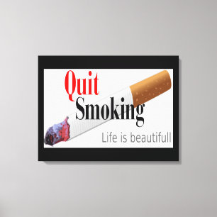 QUIT ROKING CANVAS AFDRUK