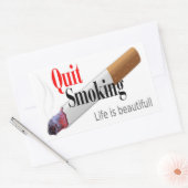QUIT ROKING RECHTHOEKIGE STICKER (Envelop)