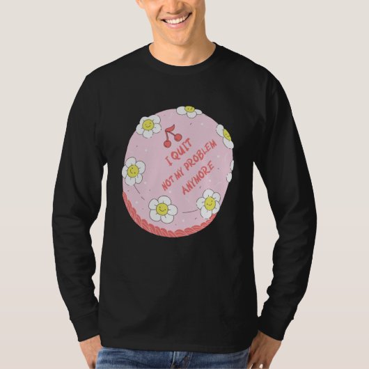 Quit Work Cake  Idea Farewell Colleague Appreciati T-shirt (Voorkant)