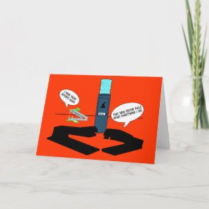 QUIT WORK GREETING CARD KAART