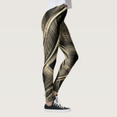 Quite twisted looking like burnt pine with grooves leggings (Rechts)