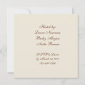 Quited Monkey Baby shower Uitnodiging (Achterkant)