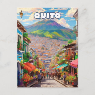 Quito, a city perched in the Andes Briefkaart