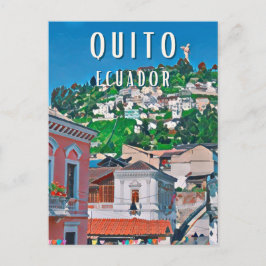 Quito, de hoofdstad van Ecuador Briefkaart