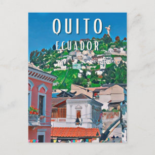 Quito, de hoofdstad van Ecuador Briefkaart