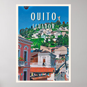 Quito, de hoofdstad van Ecuador Poster
