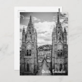Quito, Ecuador Basílica del Voto Nacional Briefkaart (Voorkant / Achterkant)