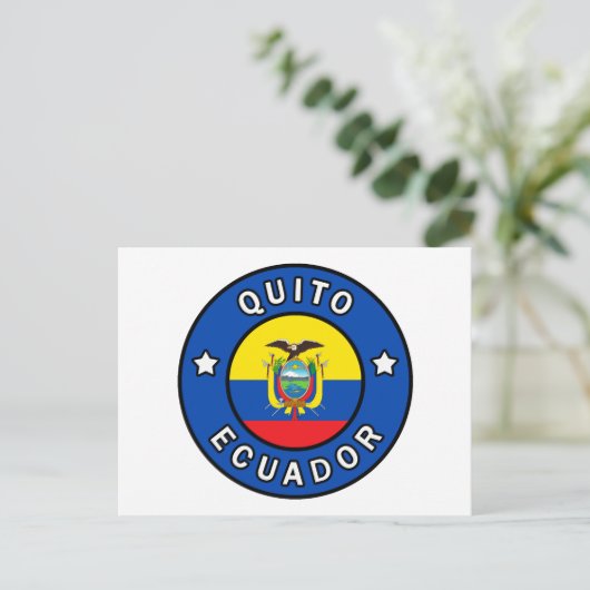 Quito Ecuador Briefkaart (Staand voorkant)