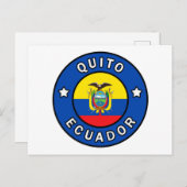 Quito Ecuador Briefkaart (Voorkant / Achterkant)