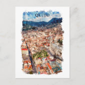 Quito Ecuador Cityscape Briefkaart (Voorkant)
