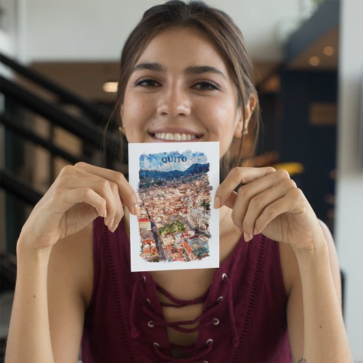 Quito Ecuador Cityscape Briefkaart