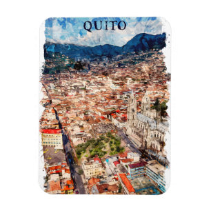 Quito Ecuador Cityscape Magneet