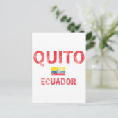 Quito Ecuador Design Briefkaart (Staand voorkant)