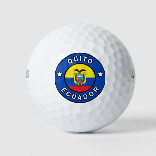 Quito Ecuador Golfballen (Voorkant)