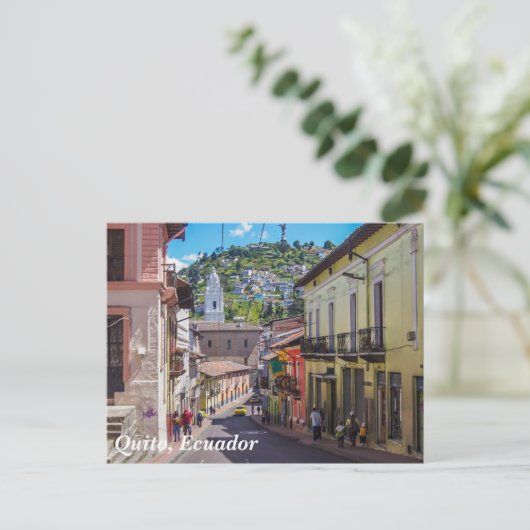 Quito, Ecuador Historic Downtown Briefkaart (Staand voorkant)