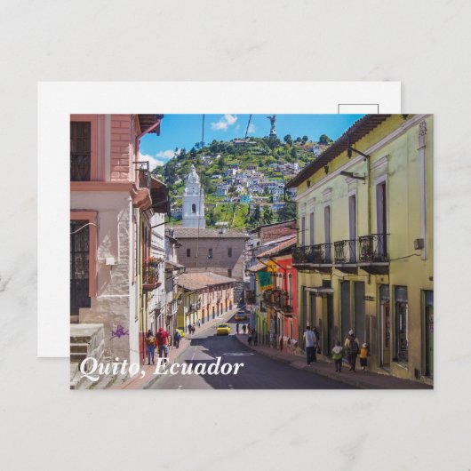 Quito, Ecuador Historic Downtown Briefkaart (Voorkant / Achterkant)