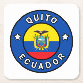 Quito Ecuador Kartonnen Onderzetters (Voorkant)
