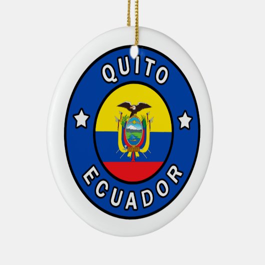 Quito Ecuador Keramisch Ornament (Rechts)