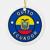 Quito Ecuador Keramisch Ornament (Voorkant)