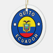 Quito Ecuador Keramisch Ornament (Links)
