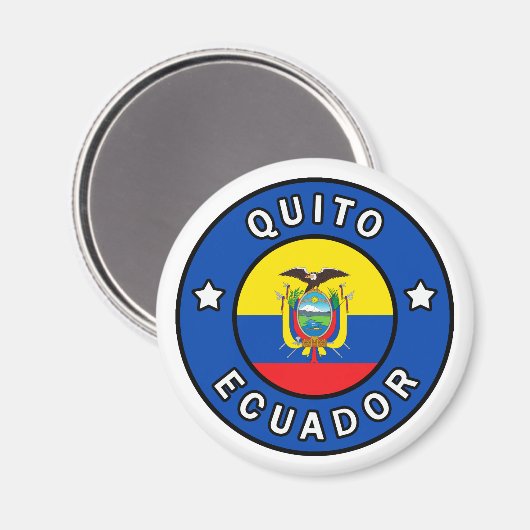 Quito Ecuador Magneet (Voorkant / Achterkant)