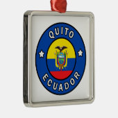 Quito Ecuador Metalen Ornament (Rechts)