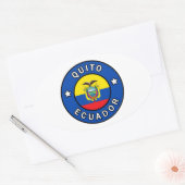 Quito Ecuador Ovale Sticker (Envelop)