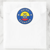 Quito Ecuador Ovale Sticker (Tas)