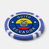 Quito Ecuador Pokerchips (Enkel)