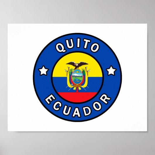 Quito Ecuador Poster (Voorkant)